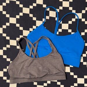 Lululemon Blue and Gray Sports Bras